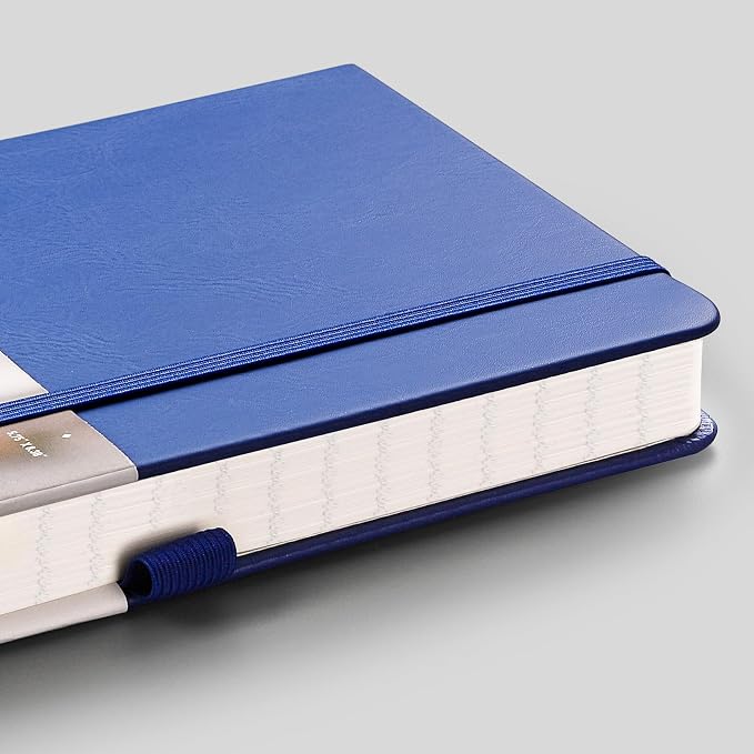 EMSHOI Lined Journal Notebook, 256 Numbered Pages, A5 Size (5.7'' x 8.3'')