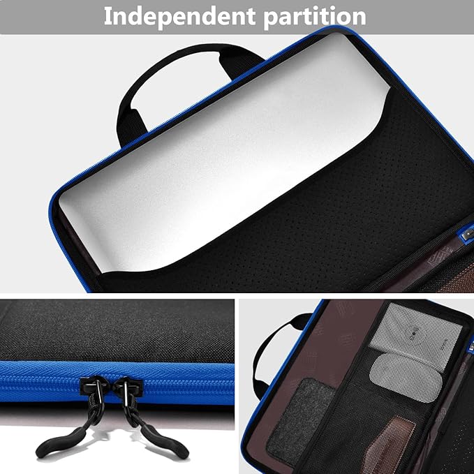 Hseok Laptop Sleeve 13-14 Inch Case Briefcase Compatible with MacBook Neo Pro 14 M5/M4/M3/M2/M1, All Models 13.3 Mac Air/Pro, XPS 13 14, Most Popular 13"-14" Notebooks,B01K02