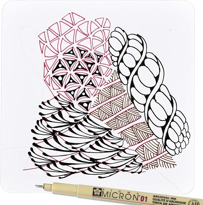 SAKURA Pigma Micron Fineliner Pens - Archival Black Ink Pens - Pens for Writing, Drawing, or Journaling - Assorted Point Sizes - 6 Pack