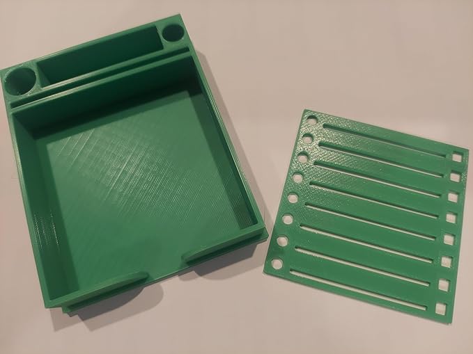 Sticky Note Holder w/Stencil (Green)
