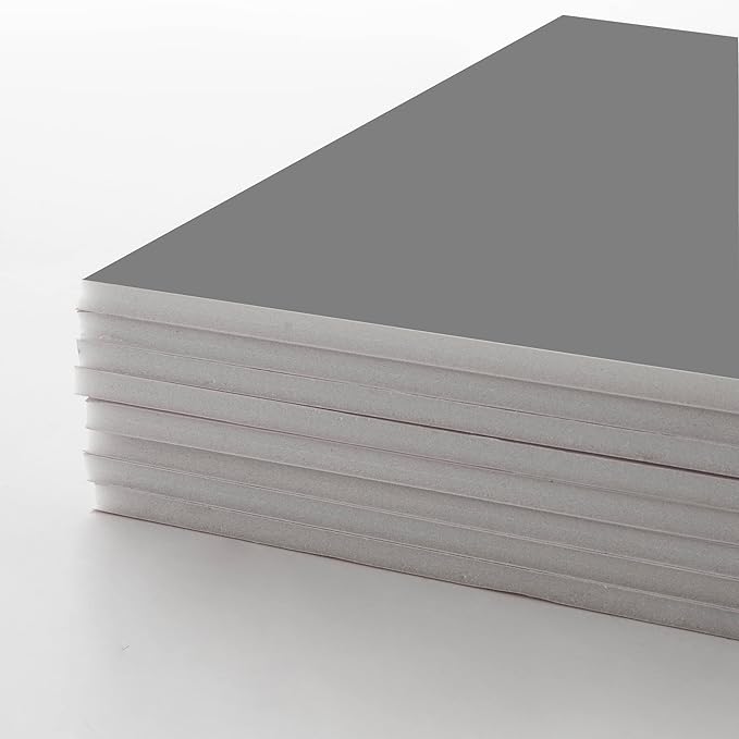 BAZIC Products Foam Board 20" X 30" Slate Gray, Colored Foam Boards 3/16 Inch Thickness, 4 Count, Presentation Signboards School Craft Project Framing Display