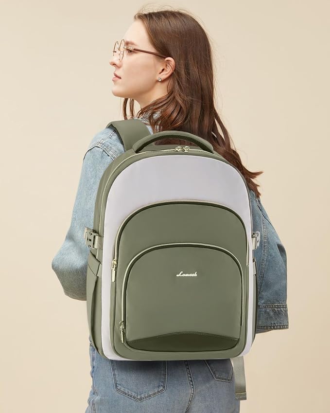 LOVEVOOK Laptop Backpack for Women, 17-Inch Work Backpack, Back to School Bookbag for College Student Teen Girls, Casual Personal Item Travel Bag Business Computer Daypack for Teacher Nurse, Gift
