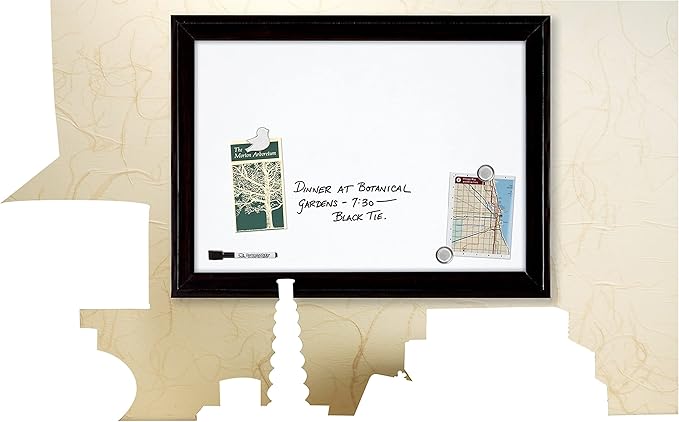 Quartet Magnetic Dry Erase Board, 17" x 23" Whiteboard/White Board, Black Frame (79282)