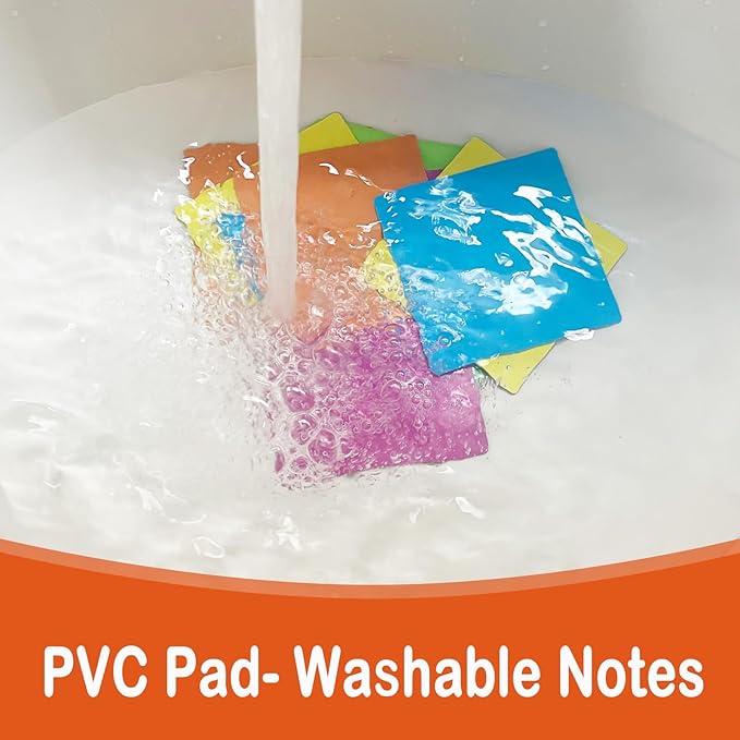 18 Packs, 4" x 4" Dry Erase Reusable Magnetic Sticky Notes, Magnets Labels, Widely Use to Post Notes for Whiteboard, Fridge, Locker, Cabinet, Door - Office & Classroom Supplies