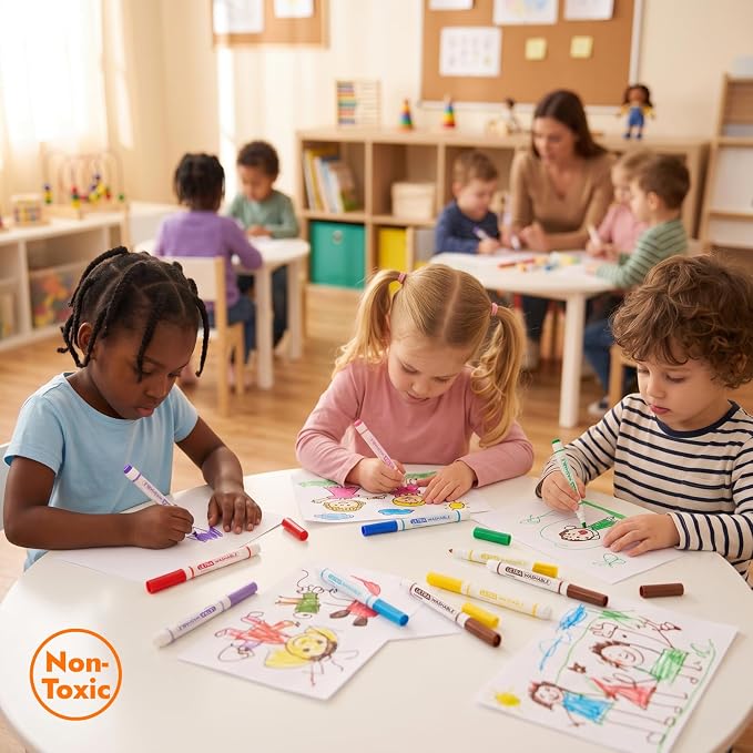 Madisi Ultra Washable Markers Bulk for Kids, 288 Pack, 12 Colors