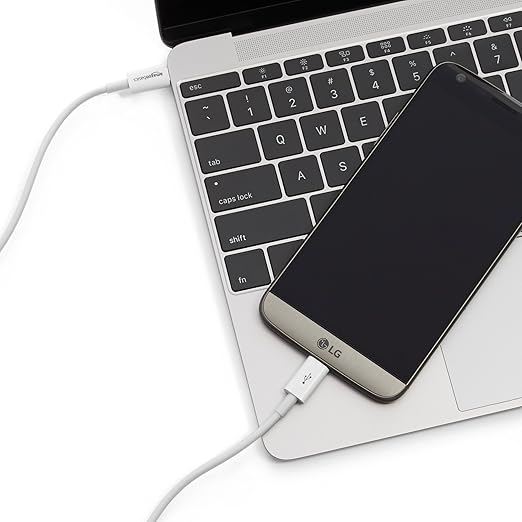Amazon Basics USB-C to USB-C Fast Charging Cable, 480Mbps Speed, USB-IF Certified, for Apple iPhone 16/15, iPad, Samsung Galaxy, Tablets, Laptops, 9 Foot, White