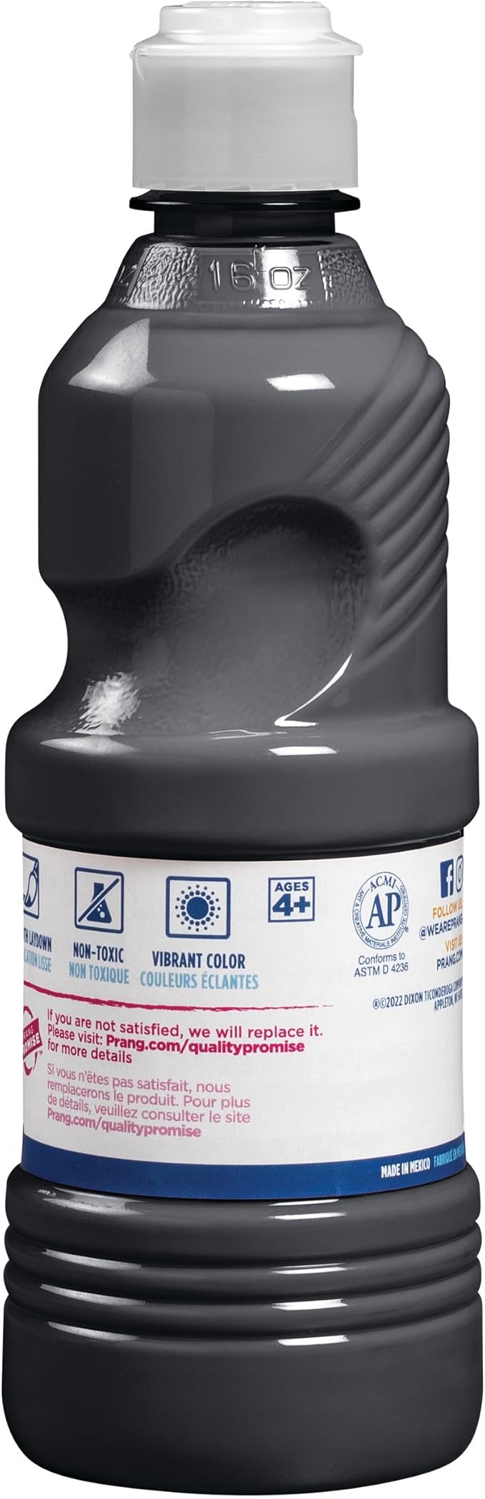 Prang Ready-to-Use Tempera Paint, Black, 16 Oz., 1 Count