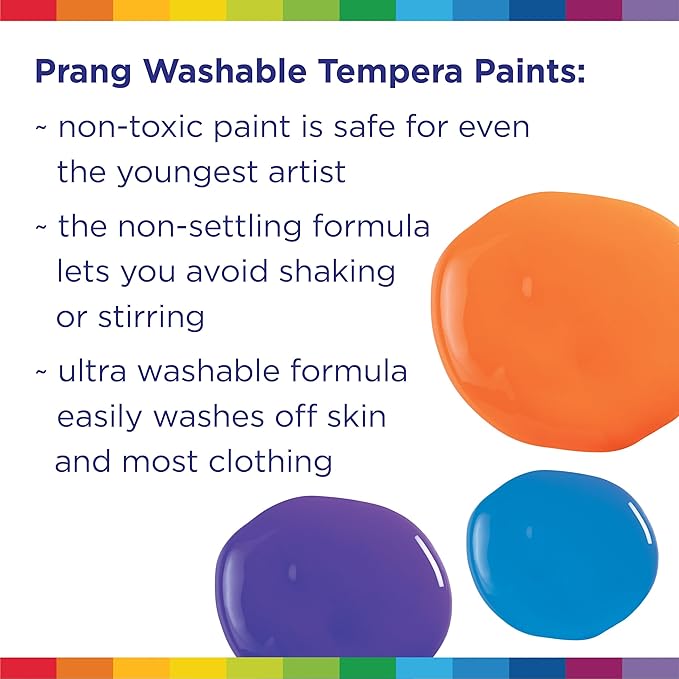 Prang Washable Tempera Paint, Black, 32 Oz., 1 Count