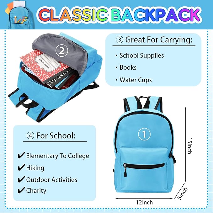 Gilprop 79 Pcs Christmas Gift Box for K-5 Elementary Middle Kit Bundle Bulk Essential for Operation Charity Xmas Gift(Blue)