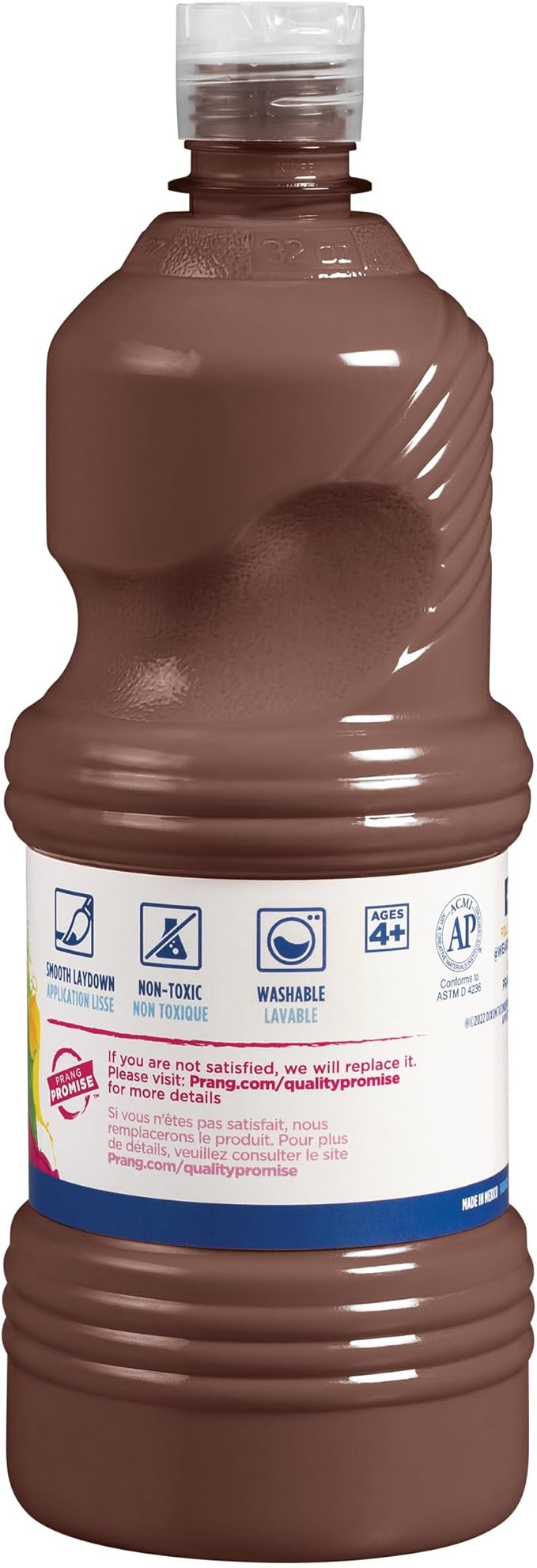 Prang Washable Tempera Paint, Brown, 32 Oz., 1 Count