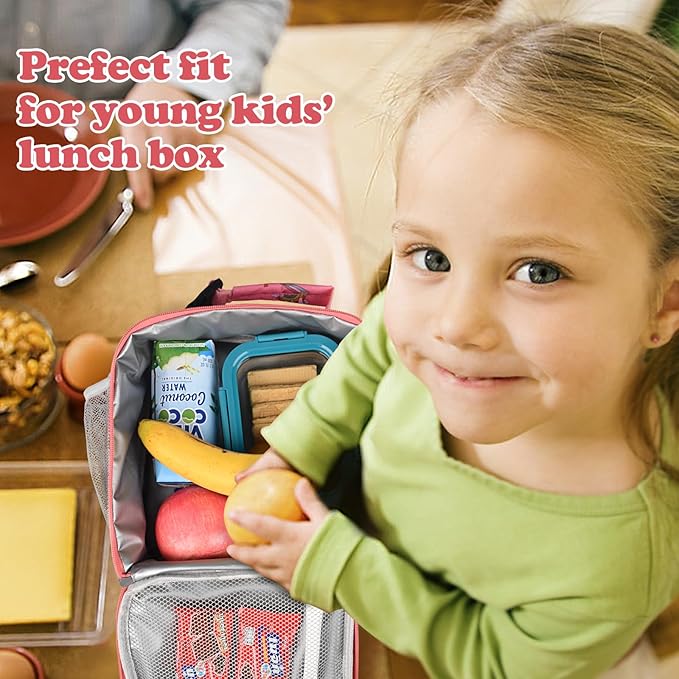 CaCTOUR Lunch Box Kids,Premium Insulated Lunch Bag for Girls Boys,Soft Bag Mini Cooler Back to School Thermal Reusable Lunch Bag for Work School Picnic (Star Rainbow)