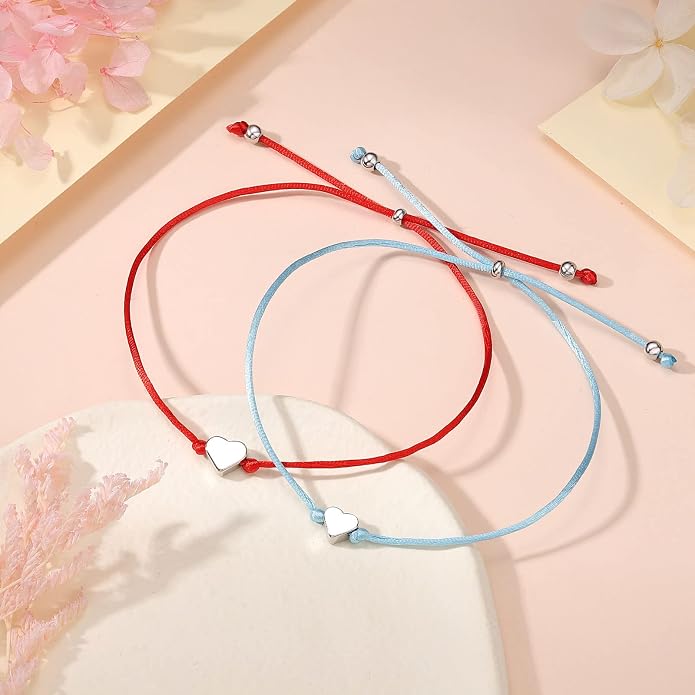 UNGENT THEM Big & Small Heart Bracelets Back to School Gifts for Girls