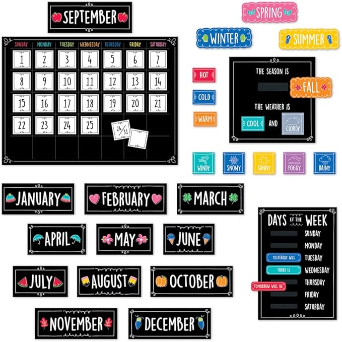 CTP Doodle Calendar Set for Classroom (Creative Teaching Press 10668)