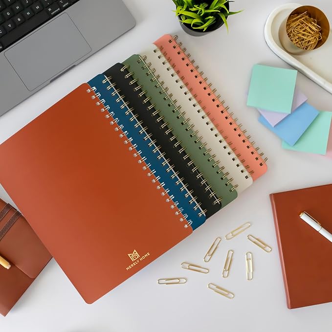 | Undated Yearly, Daily, Weekly, Monthly Planner | 8.25" x 11.75" | To Do List Notebook for Work | Simple Design | Multiple Layouts | Academic Planner and Organizer Notebook (Black, Yearly Planner - Portrait)