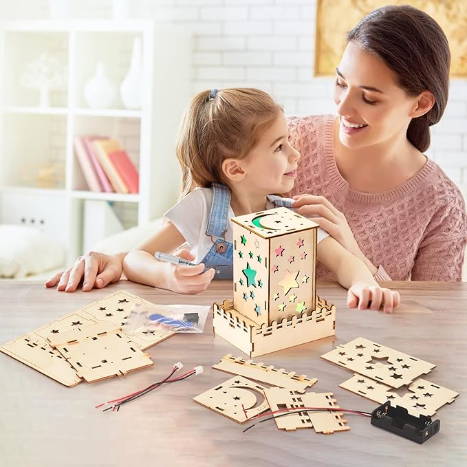 Yutin 16 Set STEM Kits, Wood Car Science Building Kits for Kids Ages 8-12, 3D Wooden Puzzle Crafts for Boys 8, Assembly Model Set for Girls 8 9 10 11 12+