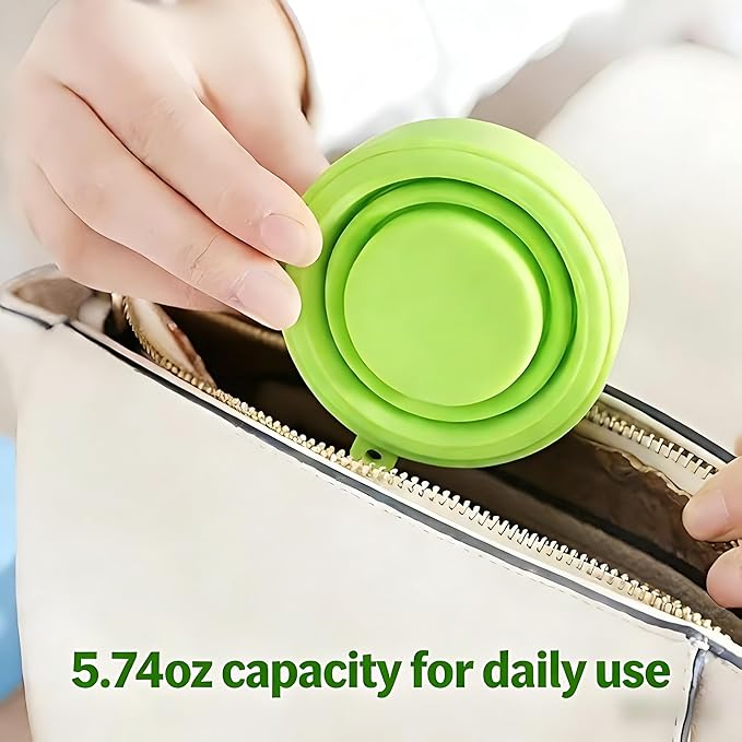 3-Pack Colorful Folding Silicone Cup Travel Cup Camping Cup