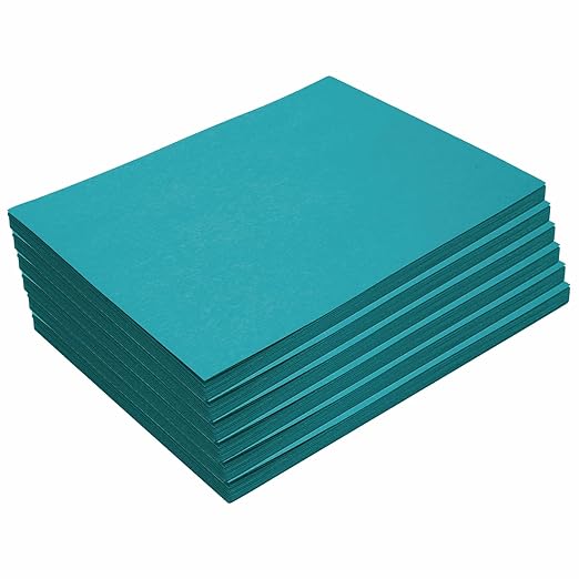 Colorations 9" x 12" Mediumweight Turquoise Construction Paper - 300 Sheets, Bulk Paper Pack, Arts and Crafts, School Supplies, Drawing, Coloring, Painting, 3D Art