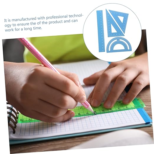 Uonlytech Student Drafting Kit Math Protractor Precision Ruler Architecture Drawing Tool