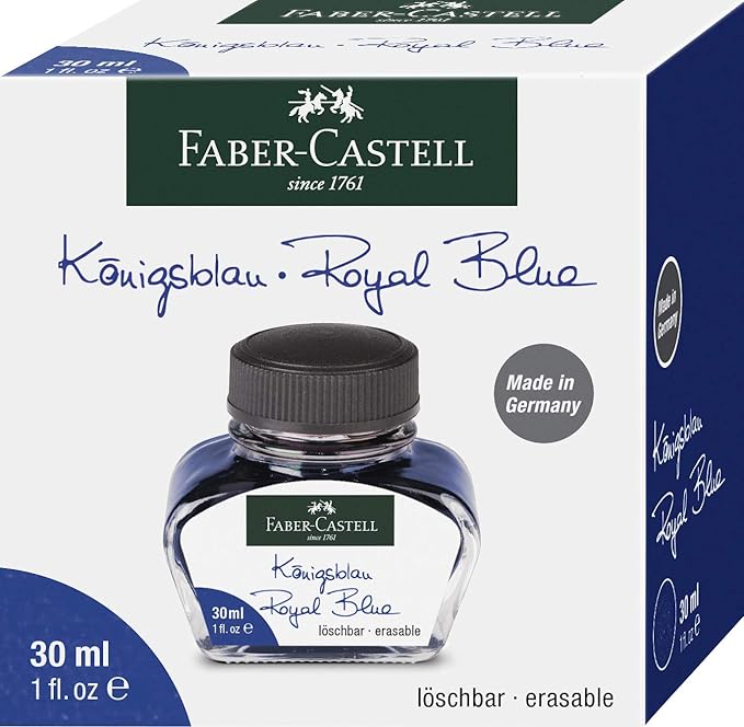 Faber-Castell 149839 Ink Bottle Washable 30 ml Royal Blue