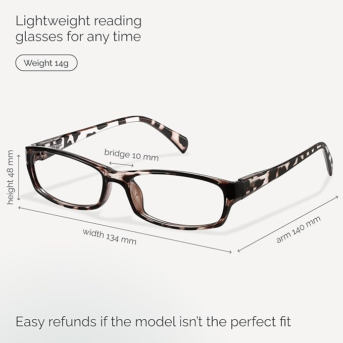 Gaoye Reading Glasses for Women, 6 pack Fashion Readers for Women Men Spring Hinge Eye Glasses, Blue Light Reading Glasses