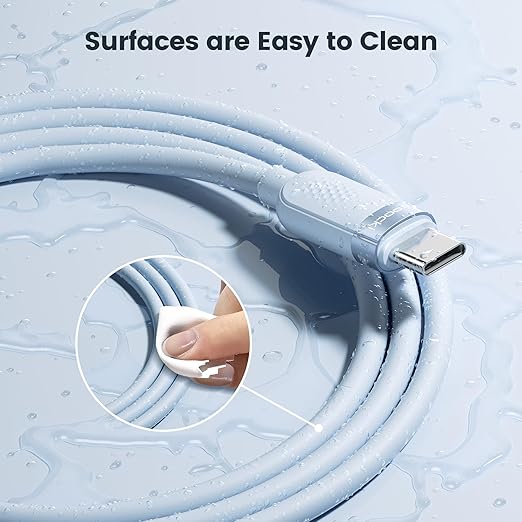 toocki USB C to USB C Cable [3Pack,6ft] 60W Fast Charging Type C Silicone Cord Compatible with iPhone 17 16 15 Pro Plus Pro Max Air, iPad Pro, Galaxy S25, Switch, MacBook Air, Pixel
