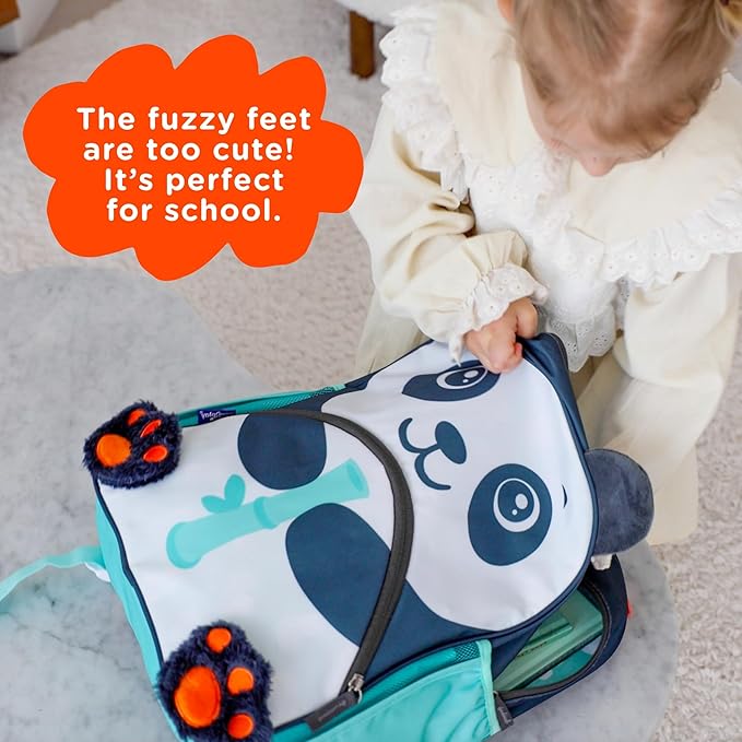 Move2Play, Panda Kids Backpack | Kid Size | Back to School | Elementary, Kindergarten Book Bag | Designed for Boys & Girls Ages 4+ Year Olds | Travel Ready