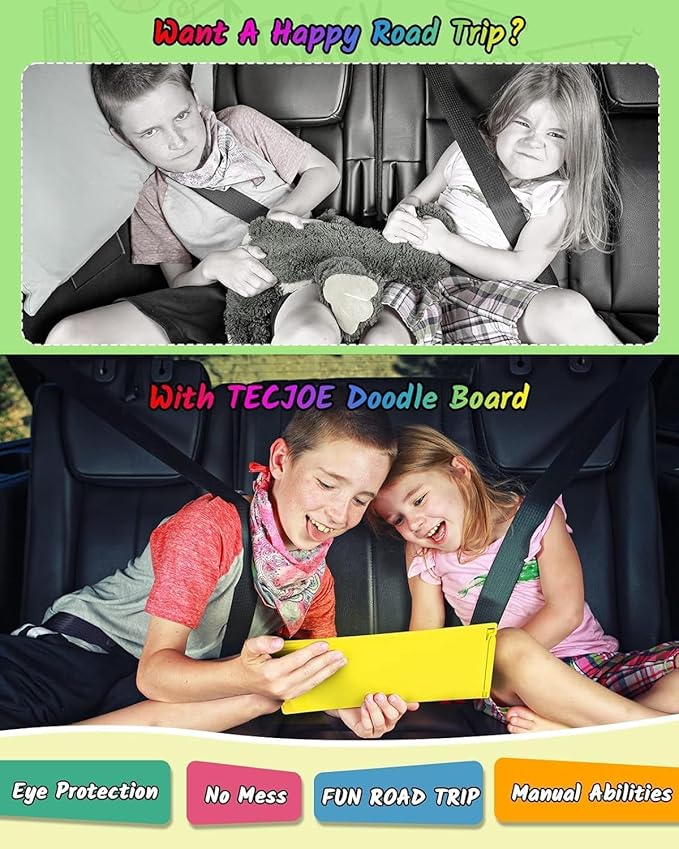 TECJOE 2 Pack LCD Writing Tablet, 8.5 Inch Colorful Doodle Board Drawing Tablet for Kids, Kids Travel Games Activity Learning Toys Birthday Gifts for 3 4 5 6 Year Old Boys and Girls Toddlers