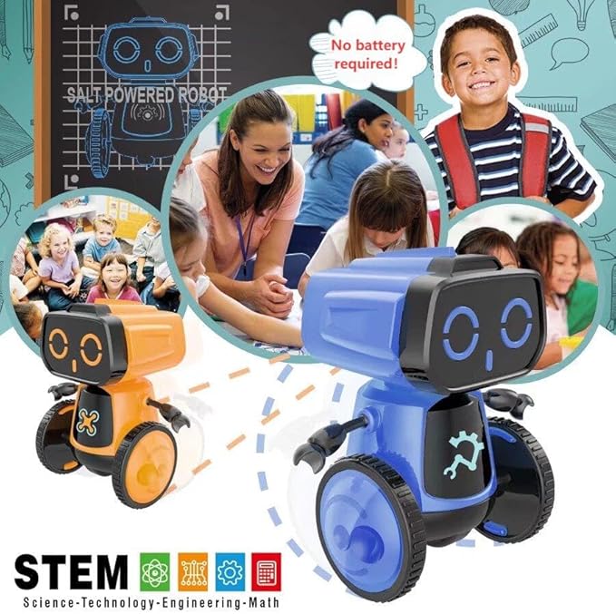 Science Saltwater-Powered Robot Kit, No Batteries Required, DIY Toys, Scientific Experiments, Creative Toy, Environmental Protection, for Festival Boys & Girls
