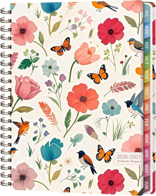 Planner 2026-2027, Weekly and Monthly Academic Year Calendar Planner, July 2026 - June 2027, Daily Agenda Book for Office School Supplies, Letter Size(8.5'' x 11'')