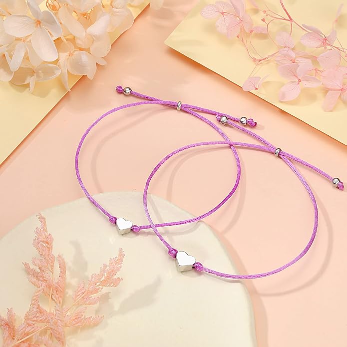 UNGENT THEM Big & Small Heart Bracelets Back to School Gifts for Girls