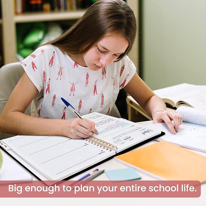 Academic Planner 2026-2027, Weekly and Monthly Calendar Book, July 2026 – June 2027, Hardcover Planner with Tabs, Perfect for Teachers, Students, Women & Men, A4 (8.5" x 11") - Blossom Flight