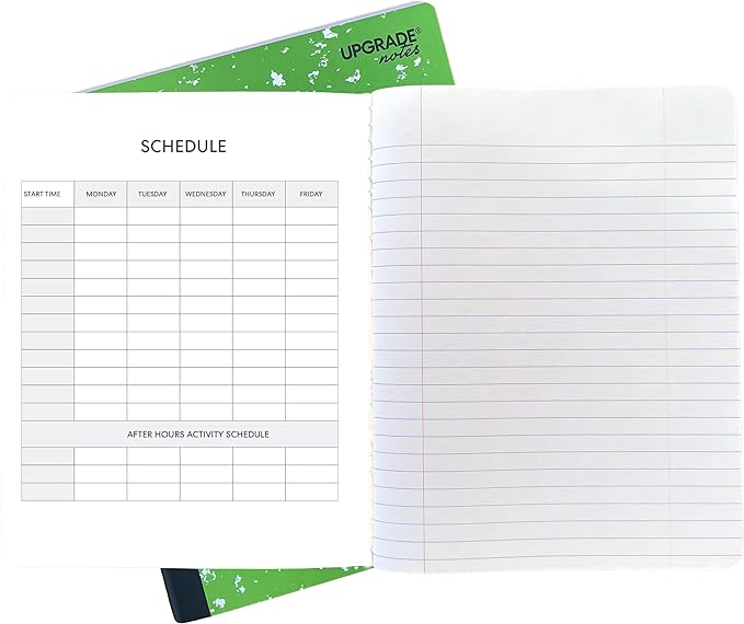 Composition Notebooks, Wide Ruled Paper, Resist Ink Bleed-Through,100 Sheets Notebook Size 9.75" x 7.5", Marble Colors, 72 Bulk Pack