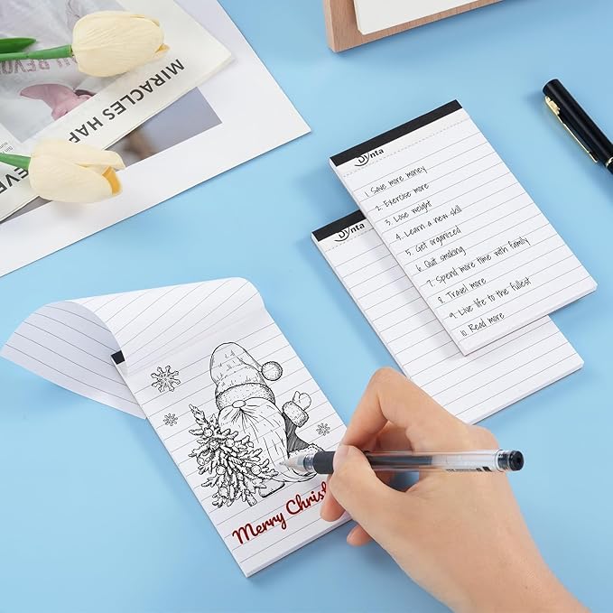 Dynta 36 Pcs Note Pads, 3x5 In Small Notepad, 80GSM White Lined Scratch Pads for Writing, 45 Sheets Per Memo Pad for Jotting Down Quick Notes, Grocery and Shopping Lists