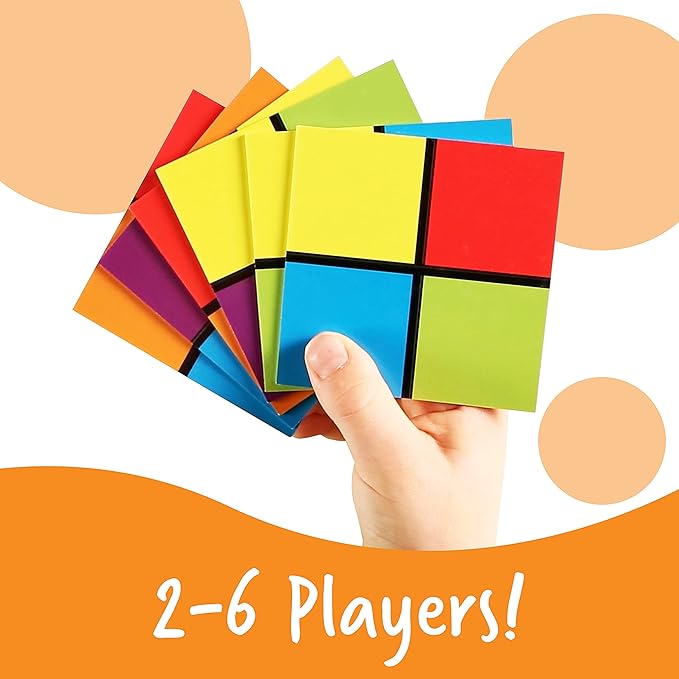 Learning Resources Color Cubed Strategy Game, Brain Boosting Matching 2-6 Players, 40 Pieces, Ages 5+