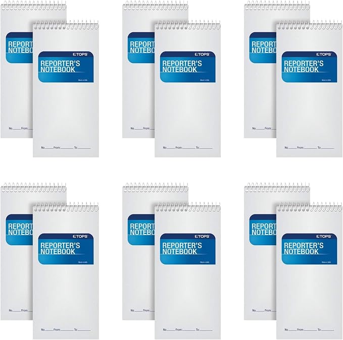 Tops Gregg Ruled Reporter's Notebook (Pack of 144)