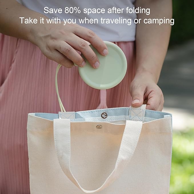 Camping Cup – Silicone Foldable Water Mug with Lid, Durablee Reusable Outdoor Accessory, Portable Lightweight Expandable Design, Heat Resistant Travel Coffee Cup | Compact Easy Clean Drink
