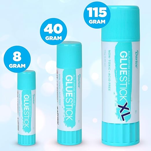 Darice Giant Glue Sticks, Large 115-gram Jumbo XL Glue Stick - Washable, Non-Toxic - Classroom School Supplies - 1 Pack 4.05oz