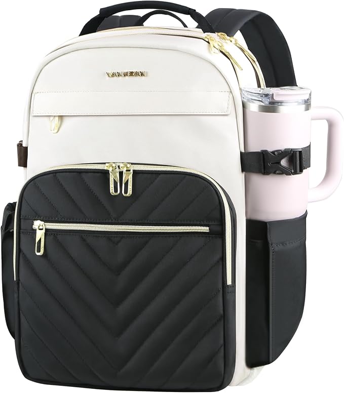 VANKEAN 17.3 Inch Laptop Backpack for Women Large Capacity | Waterproof Backpacks Stylish Travel Bags Casual Daypacks for College, Business