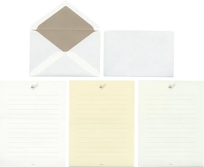 Midori 86914006 Letter Set, White