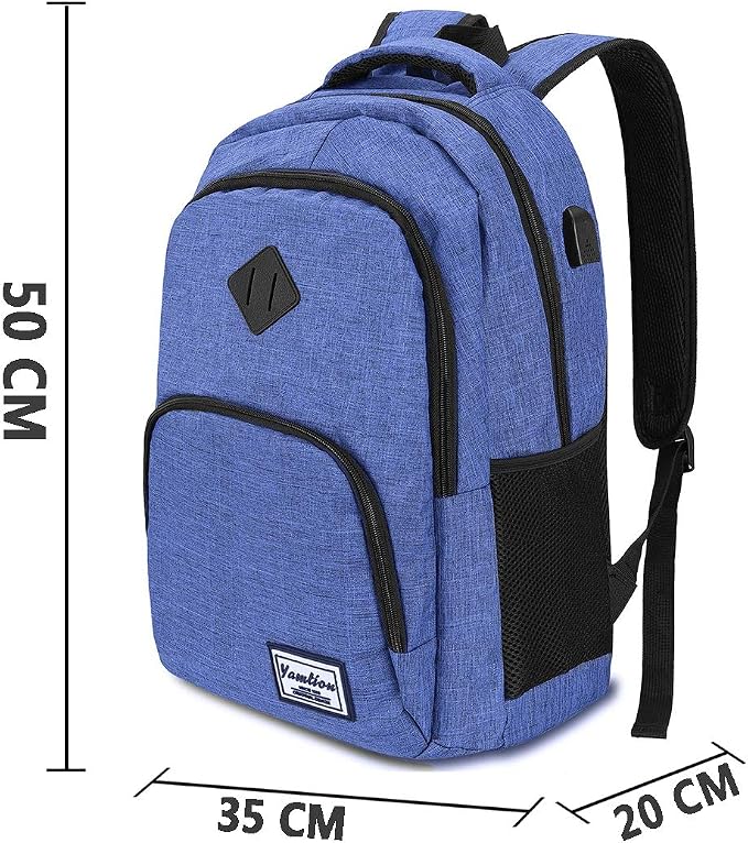 YAMTION Men's and Women's Computer Backpack with USB Charging for Travel Campus Business 35L