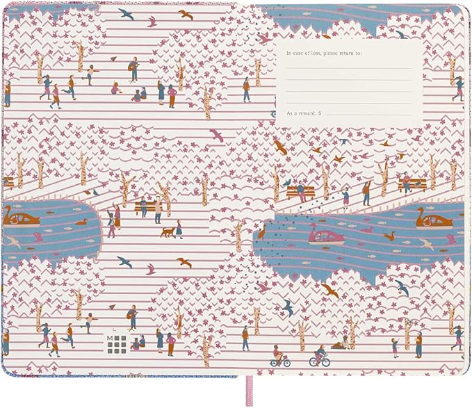 Moleskine Limited Edition Sakura Notebook, Hard Cover, Large (5" x 8.25"), Ruled/Lined, Premium Collector's Box