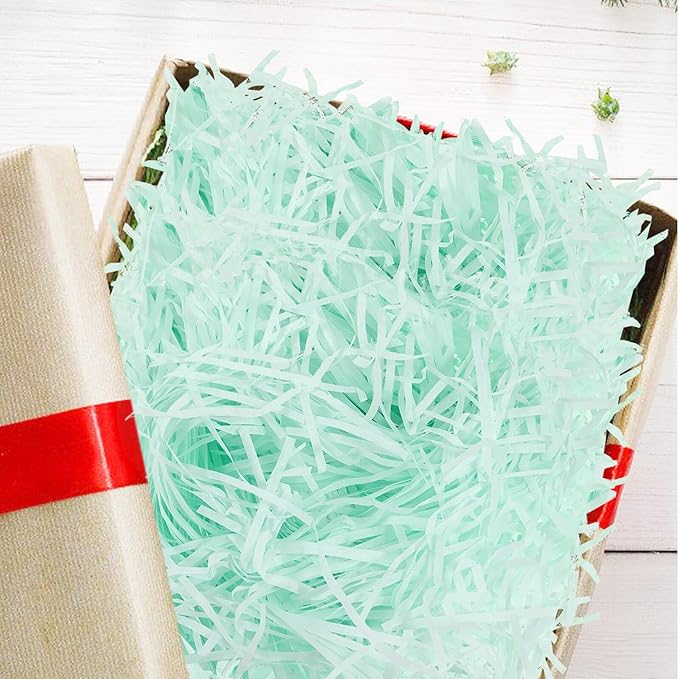 ULTECHNOVO Raffia Shredded Paper Box Filler 500g Pack, Crinkle Cut Paper Filling for Boxes and Basket Decorations, Party and Wedding Packaging Supplies