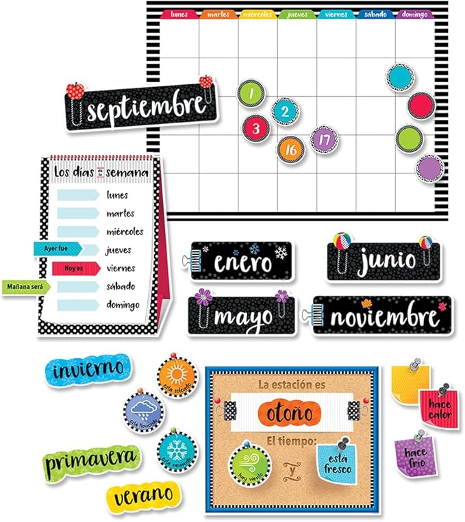 Creative Teaching Press Spanish Calendar Bulletin Board Set (8474)