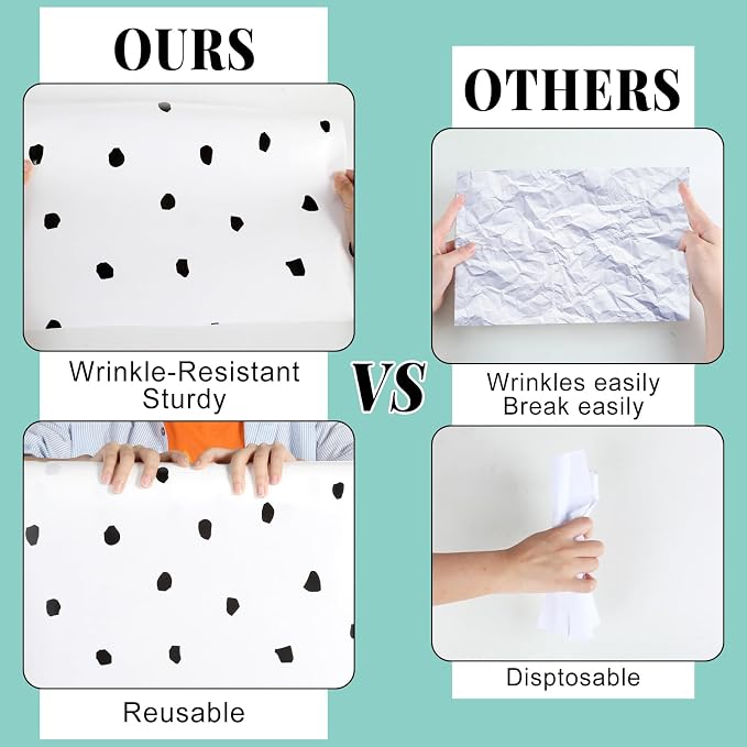 Black and White Polka Dot Bulletin Board Roll Non-Woven Fabric 15.7" x20ft