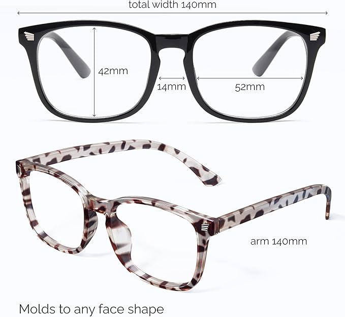 livho High Tech Blue Light Glasses - Advanced Blue Light Blocking Computer Glasses - Screen Fatigue & UV Protection