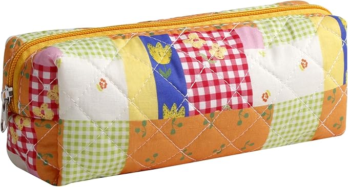 Pencil Case Pen Case Office College School Storage Bag Pouch Holder Box Organizer Makeup Pouch Cosmetic Bag Aesthetic Cute Pencil Case for Girls Boys Kids (I)