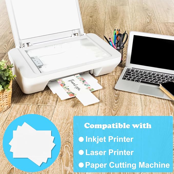 100 Pack Blank Index Cards 4x6 inches, 250 GSM/92 lb Thick White Cardstock Paper for DIY Greeting Cards, Unlined Note Card Flash Card Blank Cards for Postcards, Photo, Recipe