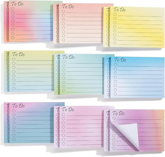 Mr. Pen- to Do List Sticky Notes, 3"x4", 18 Pads, 900 Sheets, Lined Checklist Sticky Pads with Smooth Writing, Easy Peel-Off, Thick Paper for Planning, Office, School & Daily Tasks