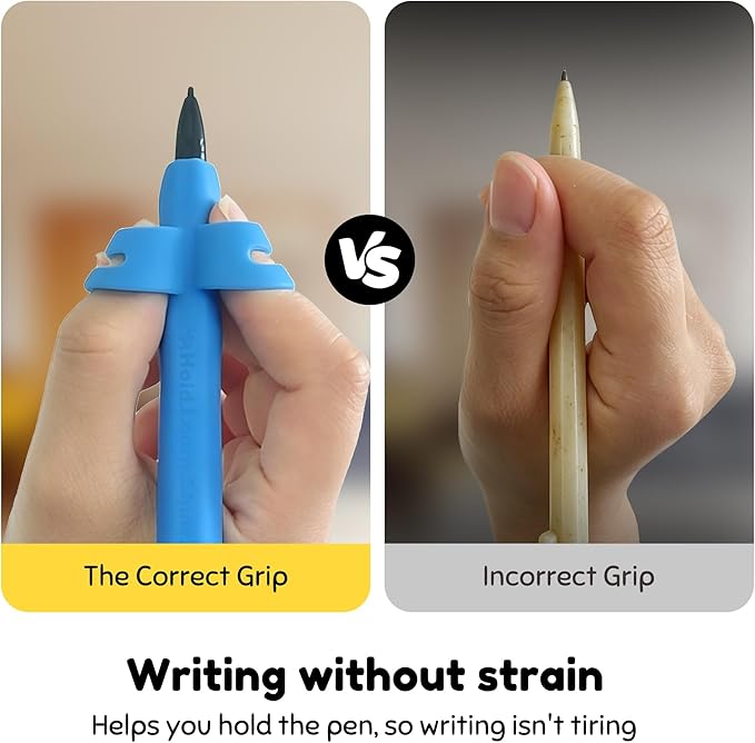 4-Pack Corrective Training Pencils,Ergonomic Posture Correction Control Handwriting Aid,Sensory Tool for Calm & Focus,Silent Fidgeting for ADHD & Special Needs,Ideal for Preschoolers,Students