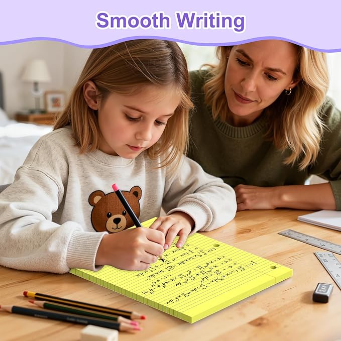 720 Sheets Loose Leaf Paper, 8x10.5 College Ruled, Notebook Paper for 3 Ring Binders, Colored Notebook, 3 Hole Punch Paper, 120 Sheets/Color